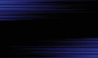 effet de lumière de couleur néon bleu abstrait horizontal sur fond noir. vecteur