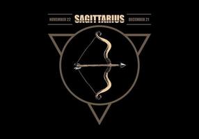 Signe du zodiaque Sagittaire vecteur
