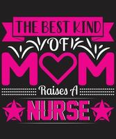 le meilleur genre de maman élève une infirmière vecteur