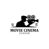 caméra vidéo, lecteur de film et enregistreur symbole d'icône logo vecteur