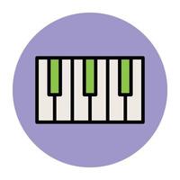 notions de clavier de piano vecteur