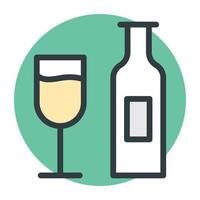 concepts de boissons alcoolisées vecteur