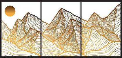 arrière-plan japonais avec vecteur de motif d'onde de ligne. modèle abstrait avec motif géométrique. conception d'aménagement de montagne dans un style oriental.