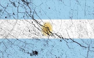 drapeau argentine en détresse avec effet de texture grunge, drapeau vintage
