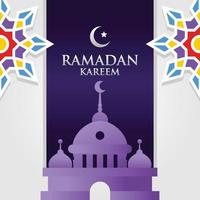 conception de ramadan kareem célébrer vecteur