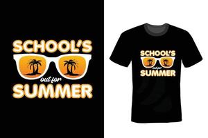 conception de t-shirt d'été, typographie, vintage vecteur