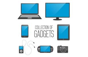 Collection de gadgets vecteur