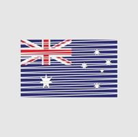 pinceau drapeau australien. drapeau national vecteur