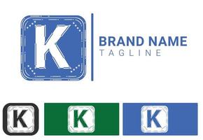 modèle de conception de logo et icône de lettre k vecteur