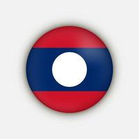 pays laos. drapeau du laos. illustration vectorielle. vecteur