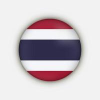 pays thaïlande. drapeau de la thaïlande. illustration vectorielle. vecteur