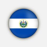 pays salvadorien. drapeau salvadorien. illustration vectorielle. vecteur