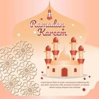 arrière-plan islam ramadan kareem..bannière vecteur islamique eps10