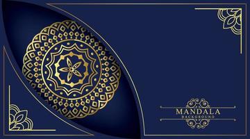 fond de mandala de luxe avec motif arabesque doré style oriental islamique arabe. mandala décoratif de style ramadan. mandala pour impression, affiche, couverture, brochure, dépliant, vecteur de bannière eps 10