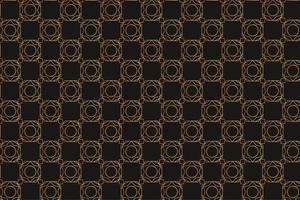 Vintage Brown Pattern avec des formes géométriques vecteur