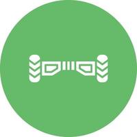 icône de fond cercle glyphe hoverboard