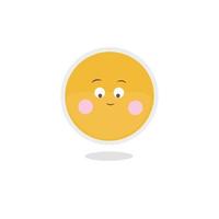 vecteur gratuit d'illustration dessinée à la main d'emoji mignon