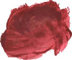 pinceau aquarelle rouge vecteur