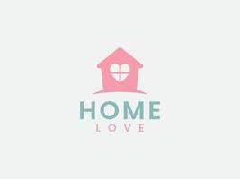 logo sweet home, concept d'amour et de maison vecteur