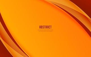 fond de conception de vague dégradé orange moderne. élégant vecteur de fond abstrait vague orange.