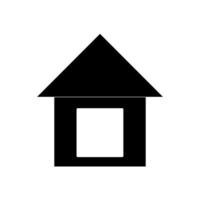 icône de ligne de maison de vecteur. maison de symbole plat vecteur