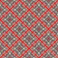 motif floral abstrait sans couture. fond ornemental floral en mosaïque. ornement musulman de style oriental arabe vecteur