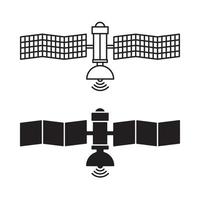 icône de vecteur de connexion de signaux satellites