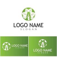 logos de vecteur d'élément nature écologie feuille arbre vert