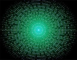 Circuit cyber binaire vert