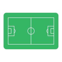 terrain de football, terrain de football ou terrain de football, illustration vectorielle au design plat vecteur