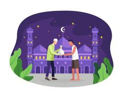 concept d'illustration de ramadan vecteur