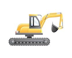 construction d'excavatrice et véhicule minier vecteur