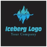 iceberg logo modèle vecteur symbole nature