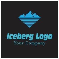 iceberg logo modèle vecteur symbole nature