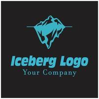 iceberg logo modèle vecteur symbole nature