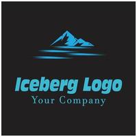 iceberg logo modèle vecteur symbole nature