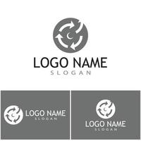 conception de modèle de logo flèche vector illustration icône