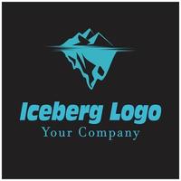 iceberg logo modèle vecteur symbole nature