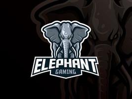 création de logo de sport mascotte éléphant vecteur