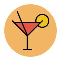 concepts de cocktails à la mode vecteur