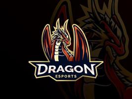 modèle de logo vectoriel dragon