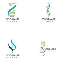 vecteur de modèle de conception d'icône de logo génétique d'adn