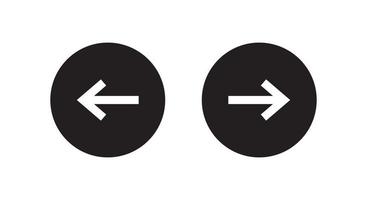 tourner à droite et à gauche flèche icône signe symbole vecteur