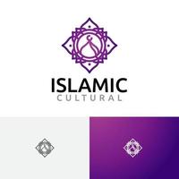 dôme mosaïque art culture islamique ramadan événement communauté musulmane logo vecteur