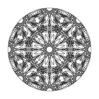 vecteur rond cercle abstrait. style mandala.