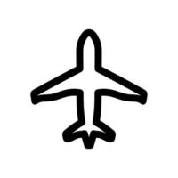 avion icône vecteur simple