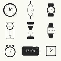 illustrations vectorielles sur le thème montre, horloge vecteur
