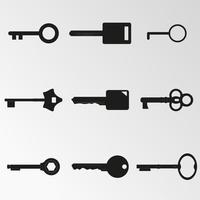 illustration vectorielle sur le thème les clés vecteur