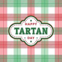 bonne journée tartan vecteur