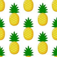 Modèle sans couture d&#39;ananas vecteur